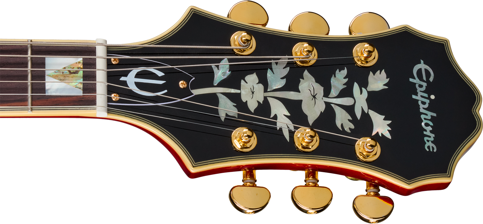 Epiphone Broadway Original Archtops 2h Ht Rw - Wine Red - Hollowbody E-Gitarre - Variation 4