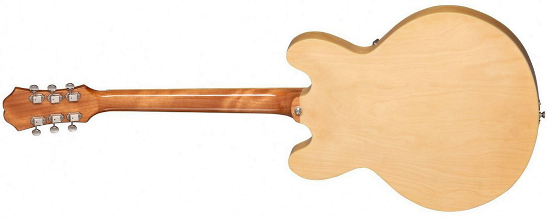 Epiphone Casino Archtop 2023 Lh Gaucher 2s P90 Ht Lau - Natural - Semi-Hollow E-Gitarre - Variation 1
