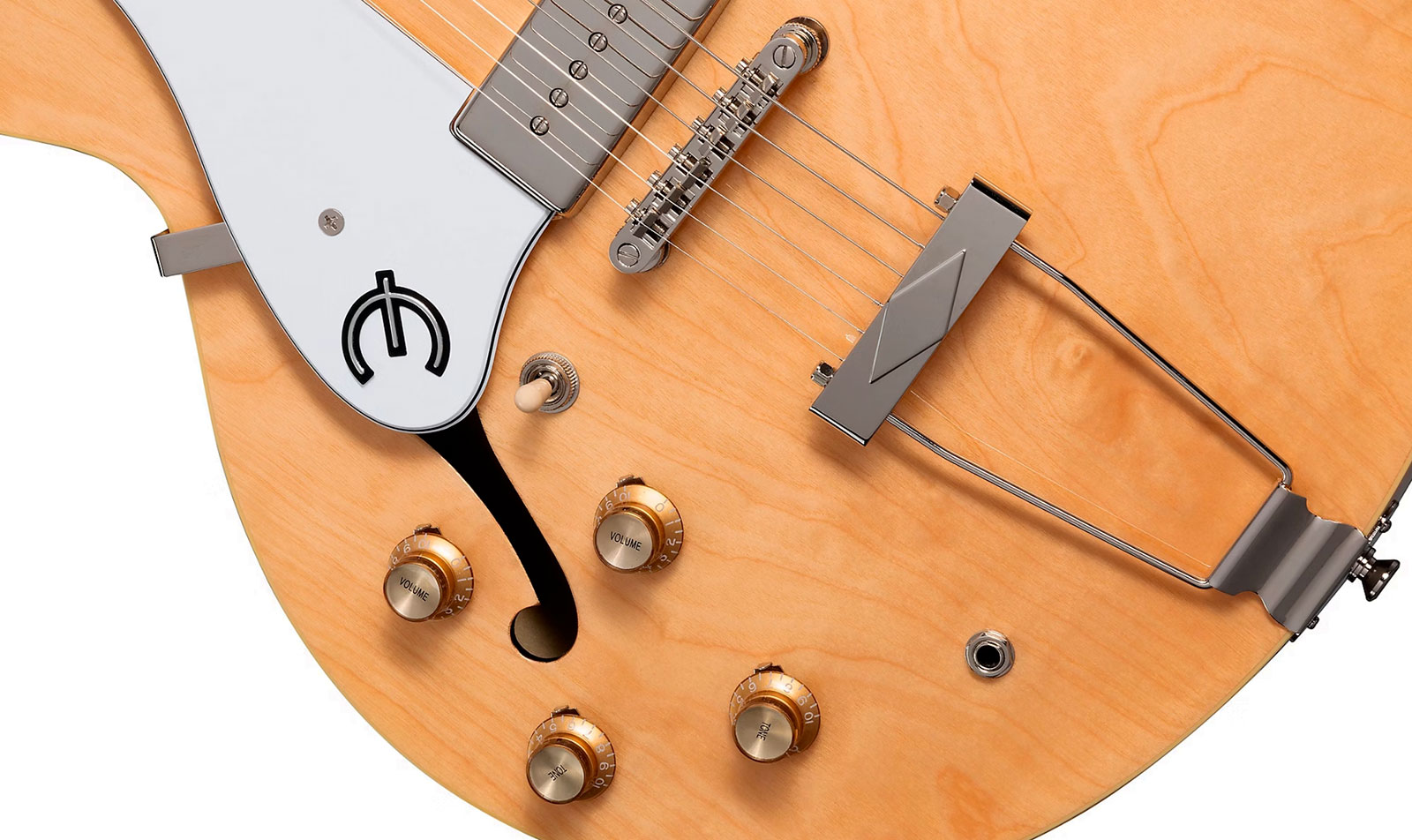 Epiphone Casino Archtop 2023 Lh Gaucher 2s P90 Ht Lau - Natural - Semi-Hollow E-Gitarre - Variation 4