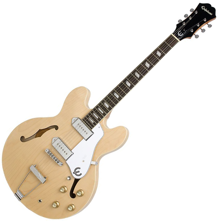 Epiphone Casino 2p90 Ht Pf - Natural - Semi-Hollow E-Gitarre - Variation 2