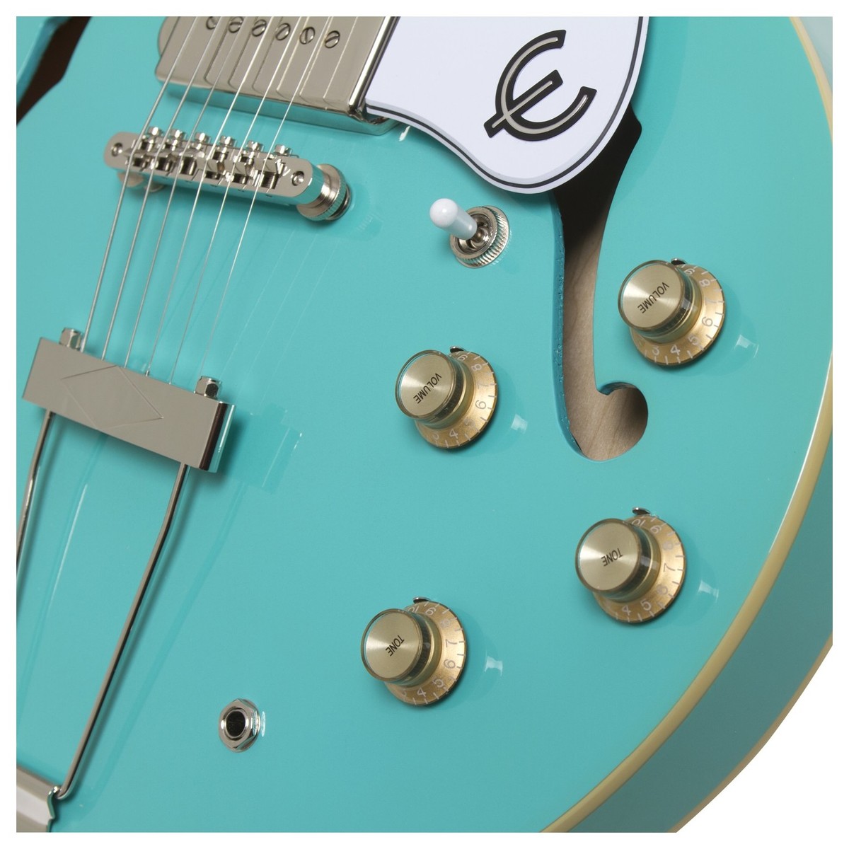 Epiphone Casino Coupe Archtop 2019 2p90 Ht Pf - Turquoise - Semi-Hollow E-Gitarre - Variation 1