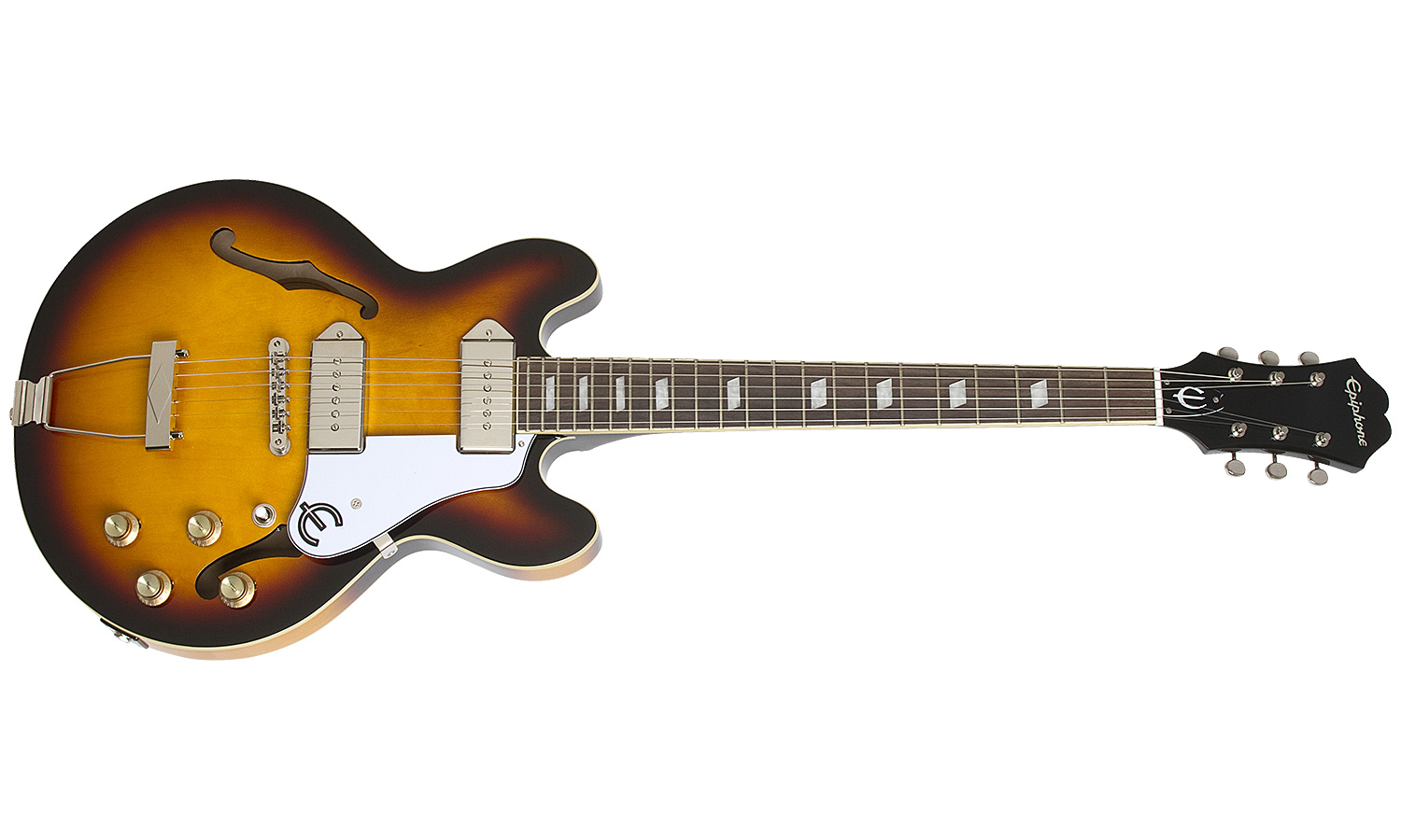 Epiphone Casino Coupe Ch - Vintage Sunburst - Semi-Hollow E-Gitarre - Variation 1