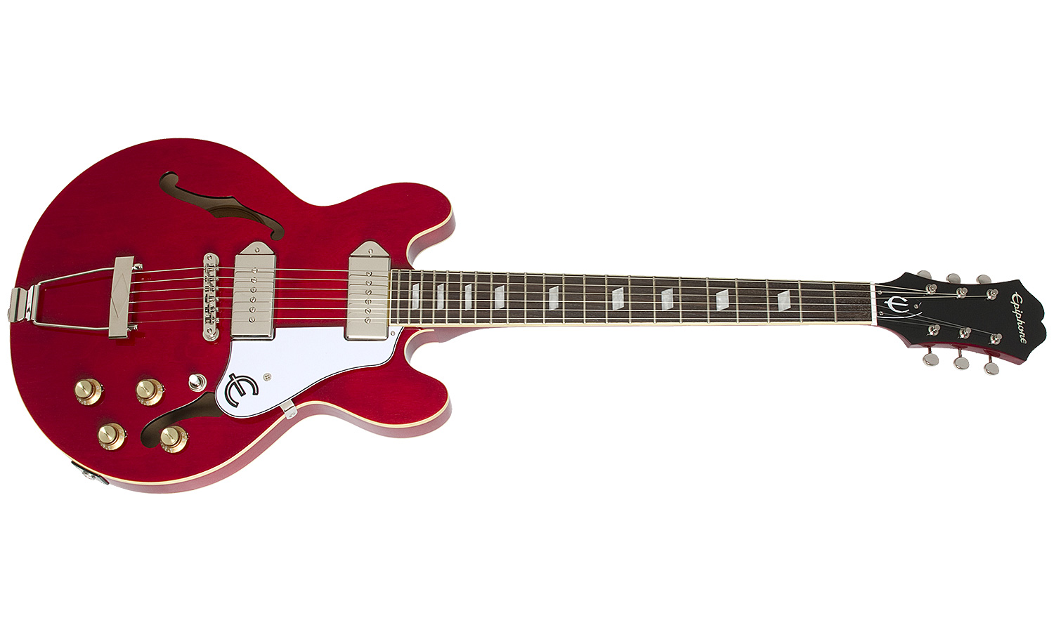 Epiphone Casino Coupe 2p90 Ht Pf - Cherry - Semi-Hollow E-Gitarre - Variation 1