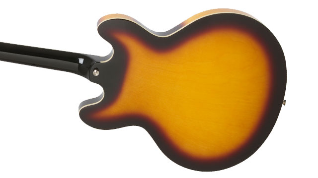 Epiphone Casino Lh Gaucher 2p90 Ht Pf - Vintage Sunburst - E-Gitarre für Linkshänder - Variation 1