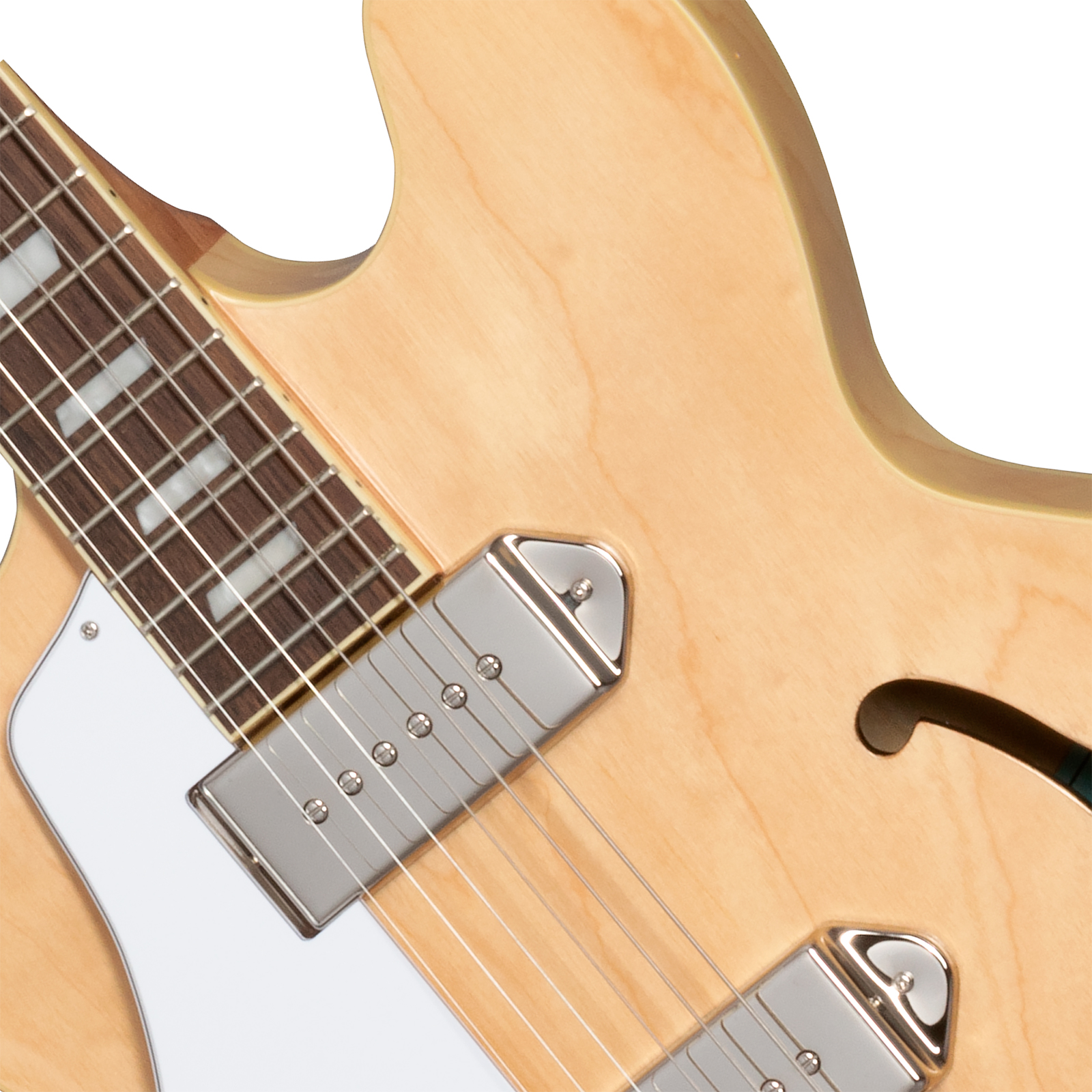 Epiphone Casino Lh Original Archtops Gaucher 2s P90 Ht Rw - Natural - Semi-Hollow E-Gitarre - Variation 2