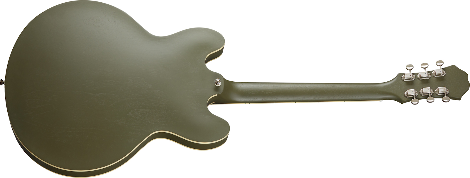 Epiphone Casino Original Archtop 2s P90 Ht Lau - Worn Olive Drab - Semi-Hollow E-Gitarre - Variation 1