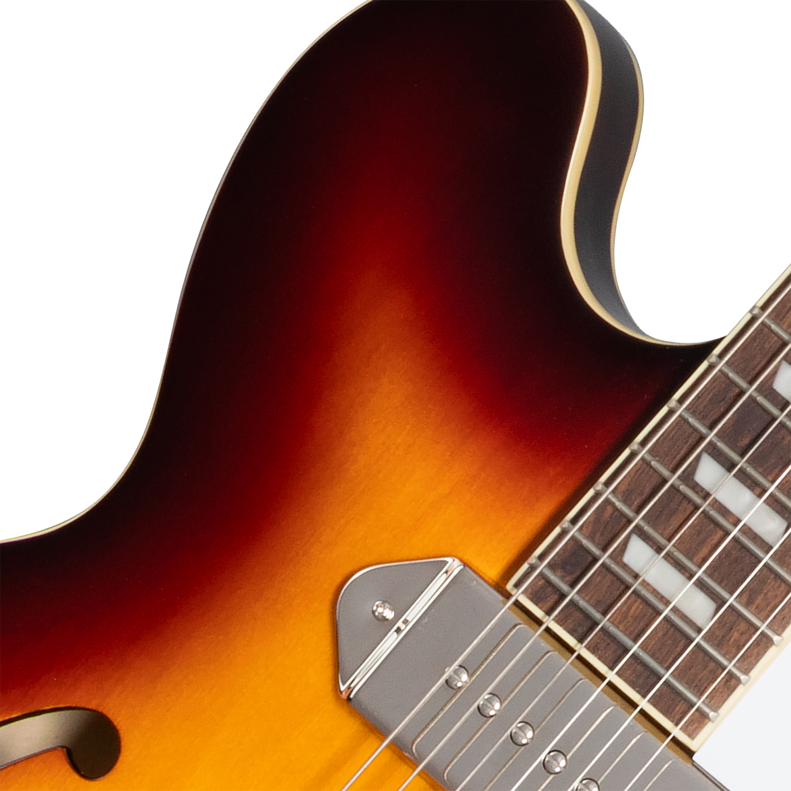 Epiphone Casino Original Archtops 2s P90 Ht Rw - Vintage Sunburst - Semi-Hollow E-Gitarre - Variation 2