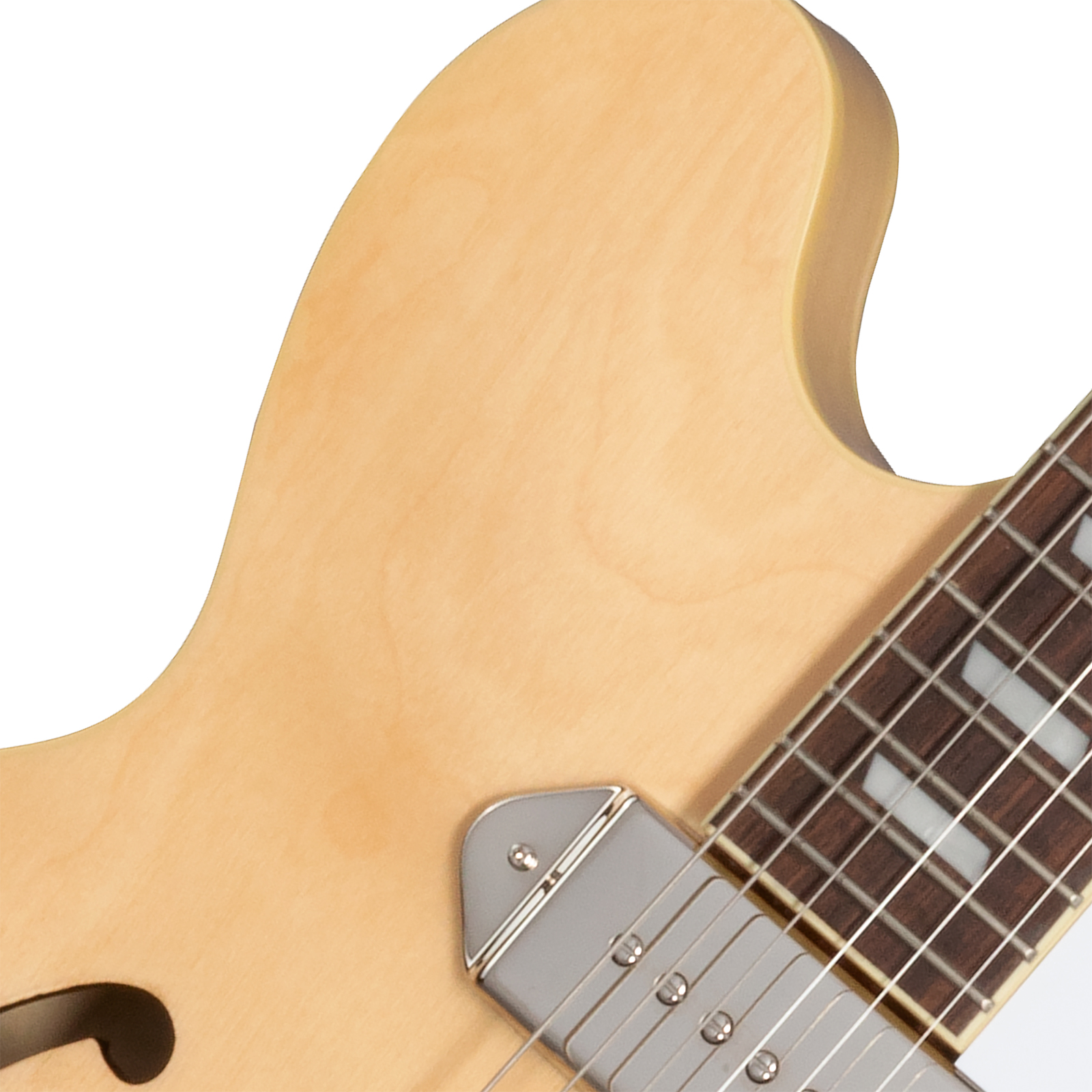 Epiphone Casino Original Archtops 2s P90 Ht Rw - Natural - Semi-Hollow E-Gitarre - Variation 2