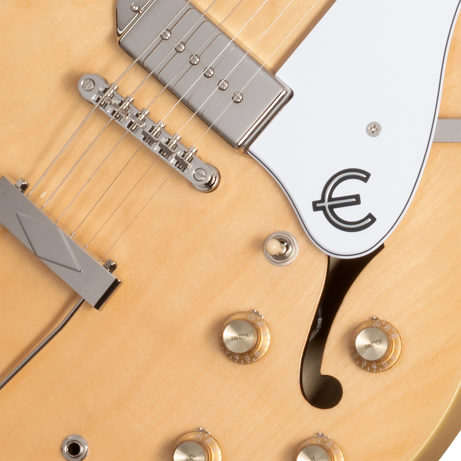 Epiphone Casino Original Archtops 2s P90 Ht Rw - Natural - Semi-Hollow E-Gitarre - Variation 3