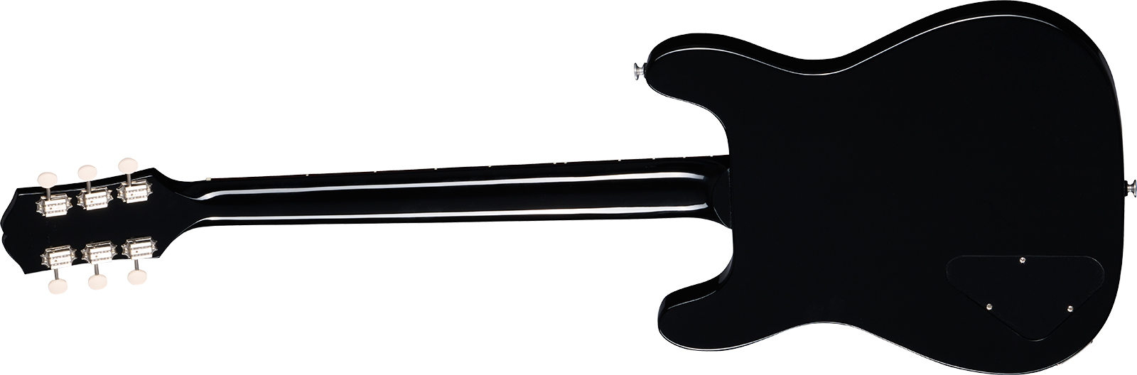 Epiphone Coronet Original Usa 1s P90 Ht Rw - Ebony - Retro-Rock-E-Gitarre - Variation 1