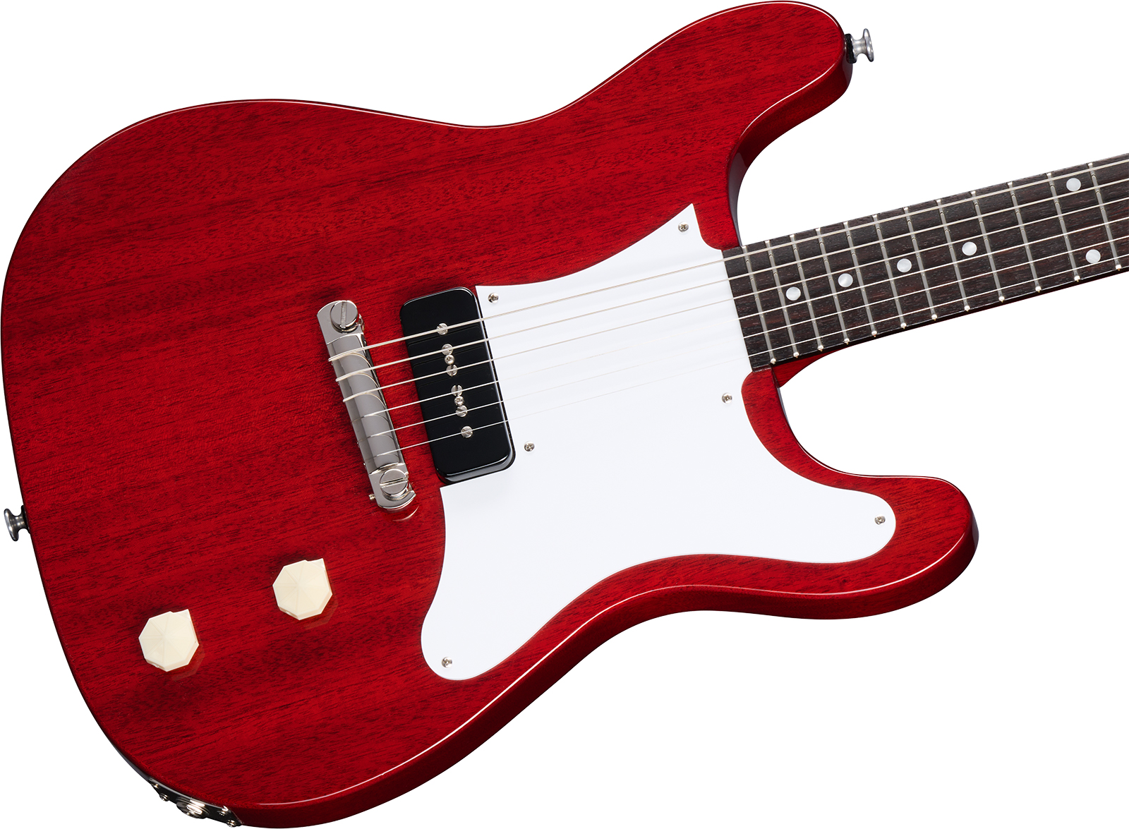 Epiphone Coronet Original Usa 1s P90 Ht Rw - Vintage Cherry - Retro-Rock-E-Gitarre - Variation 3