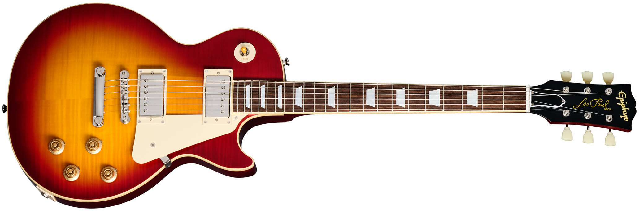 Epiphone 1959 Les Paul Standard Inspired By 2h Gibson Ht Lau - Vos Factory Burst - Single-Cut-E-Gitarre - Main picture