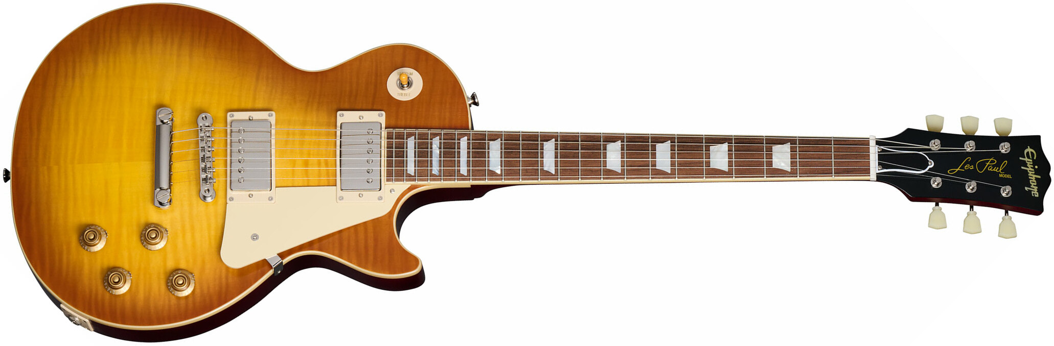 Epiphone 1959 Les Paul Standard Inspired By 2h Gibson Ht Lau - Vos Iced Tea Burst - Single-Cut-E-Gitarre - Main picture