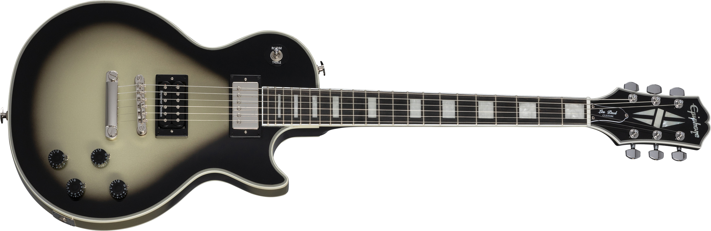 Epiphone Adam Jones Les Paul Custom Frazetta The Berserker Art Ltd 2h Ht Eb - Antique Silverburst - Single-Cut-E-Gitarre - Main picture