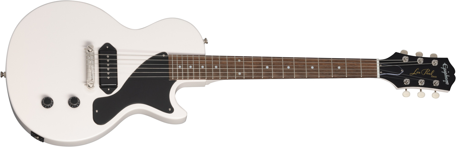 Epiphone Billie Joe Armstrong Les Paul Junior Signature S P90 Ht Lau - Classic White - Single-Cut-E-Gitarre - Main picture