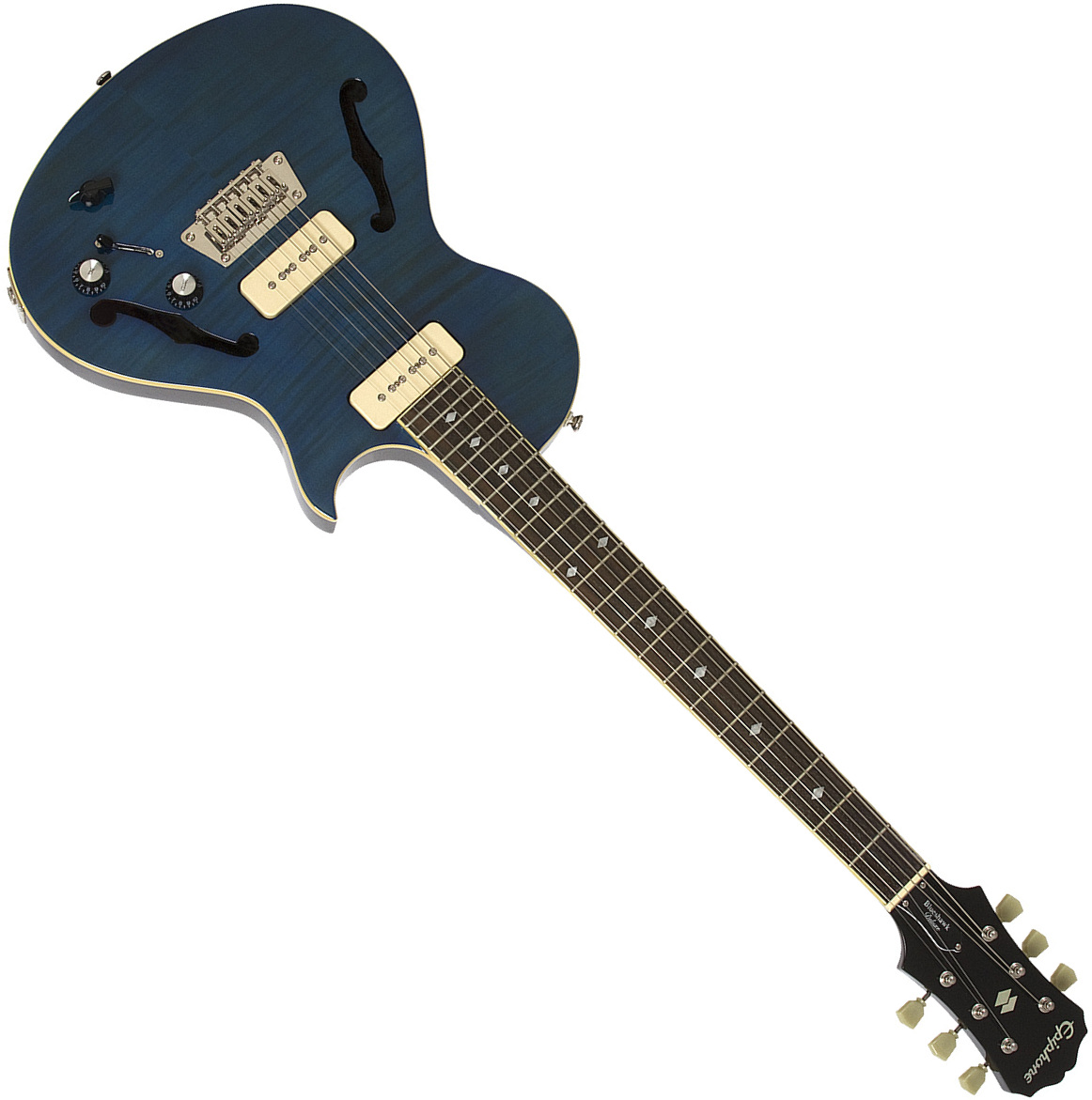 Epiphone Blueshawk Deluxe Ch - Midnight Sapphire - Semi-Hollow E-Gitarre - Main picture