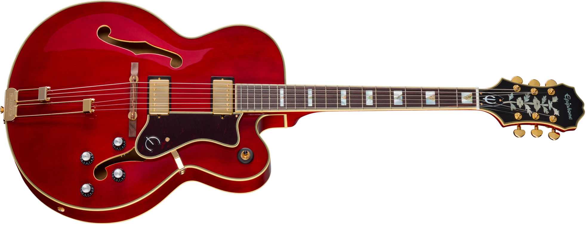 Epiphone Broadway Original Archtops 2h Ht Rw - Wine Red - Hollowbody E-Gitarre - Main picture