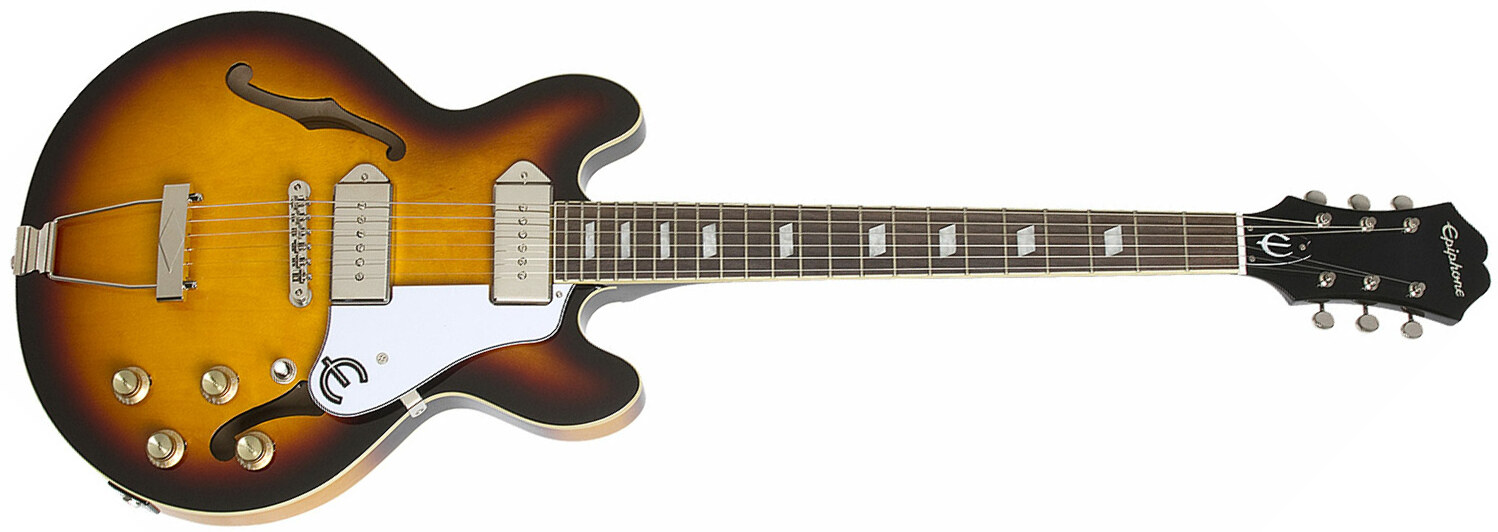 Epiphone Casino Coupe Ch - Vintage Sunburst - Semi-Hollow E-Gitarre - Main picture