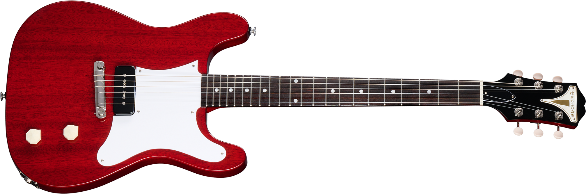 Epiphone Coronet Original Usa 1s P90 Ht Rw - Vintage Cherry - Retro-Rock-E-Gitarre - Main picture