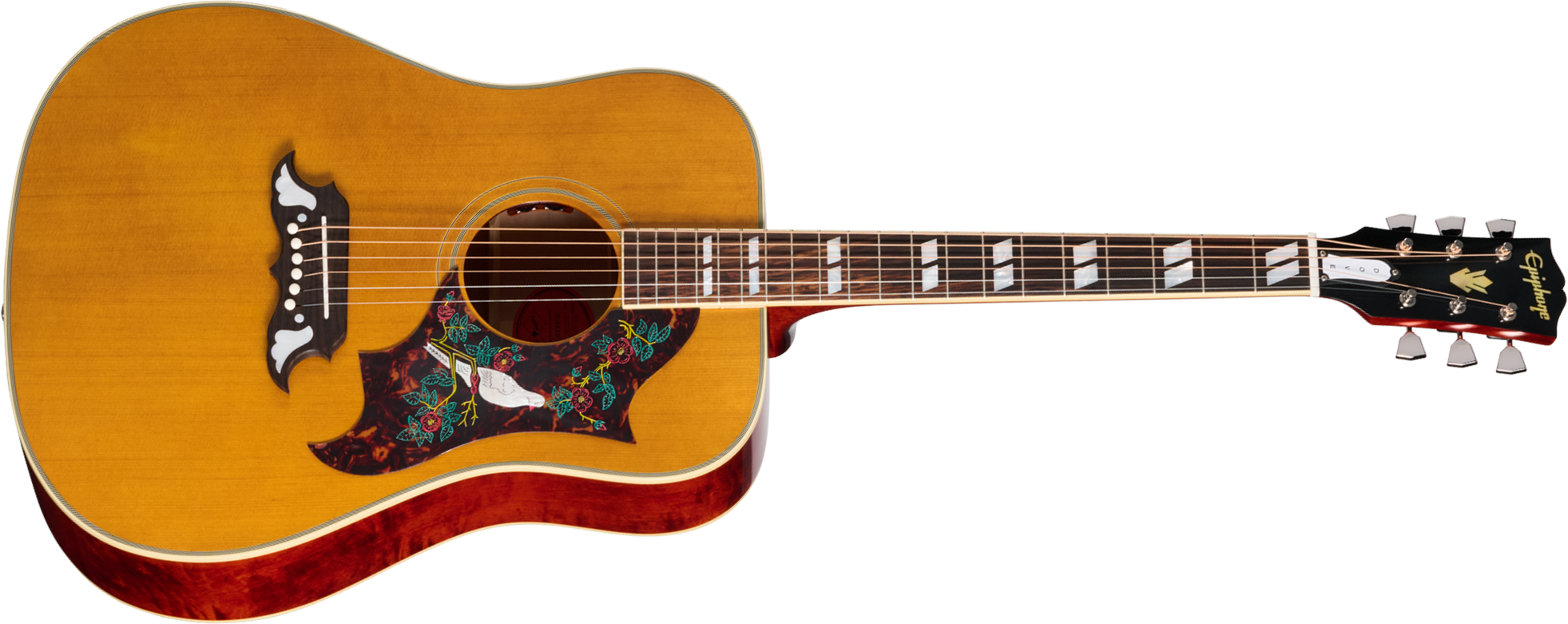 Epiphone Dove 1963 Reissue Inspired By Dreadnought Epicea Erable Rw - Natural - Folk-Gitarre - Main picture