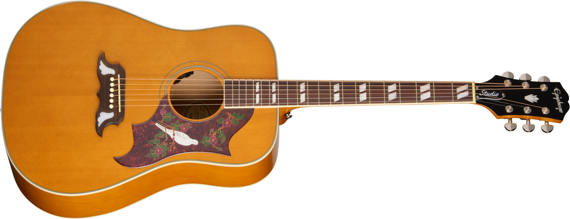 Epiphone Dove Studio Ibg Dreadnought Epicea Erable Rw - Natural - Folk-Gitarre - Main picture