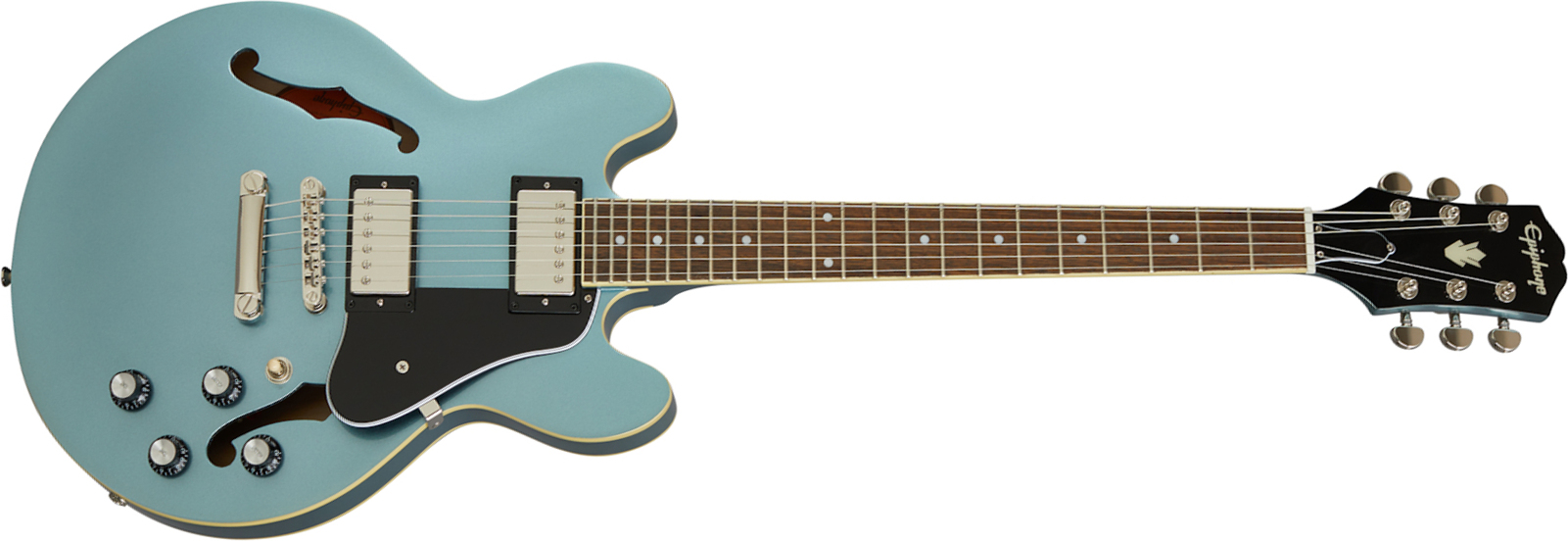 Epiphone Es-339 Inspired By Gibson 2020 2h Ht Rw - Pelham Blue - Semi-Hollow E-Gitarre - Main picture