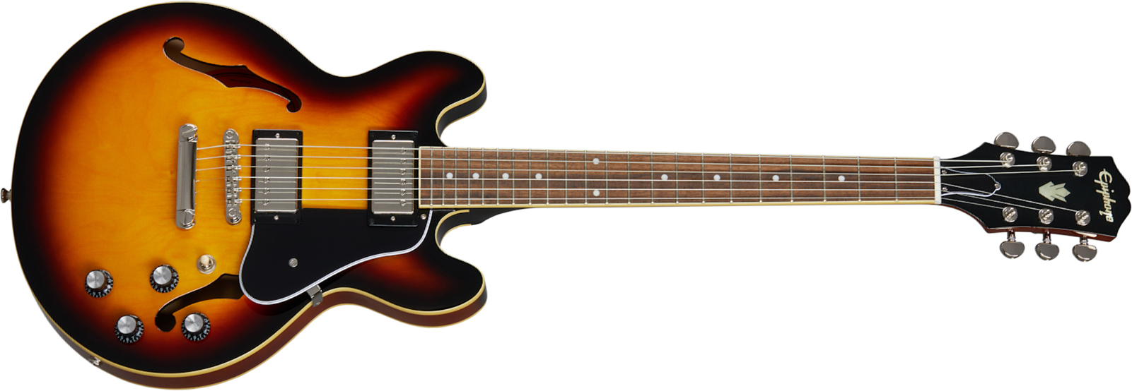 Epiphone Es-339 Inspired By Gibson 2020 2h Ht Rw - Vintage Sunburst - Semi-Hollow E-Gitarre - Main picture