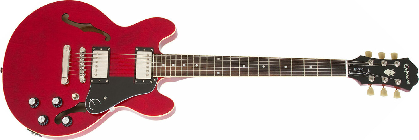 Epiphone Es-339 Pro Ch - Cherry - Semi-Hollow E-Gitarre - Main picture