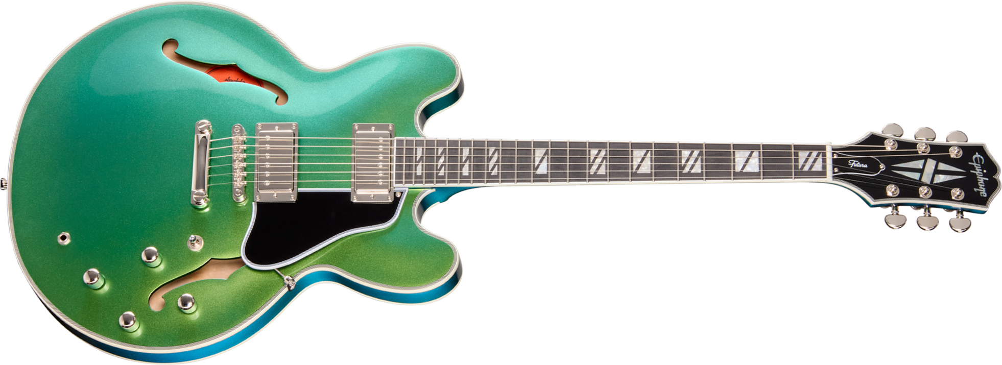 Epiphone Es355 Futura Ibg 2h Ht Eb - Dragonfly Shift - Semi-Hollow E-Gitarre - Main picture