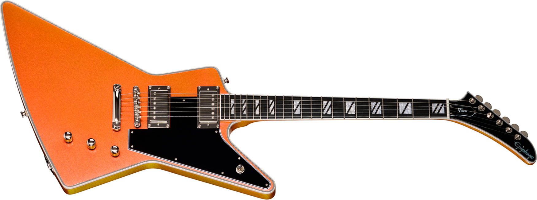 Epiphone Explorer Custom Futura Ibg 2h Ht Eb - Firestorm Shift - E-Gitarre aus Metall - Main picture