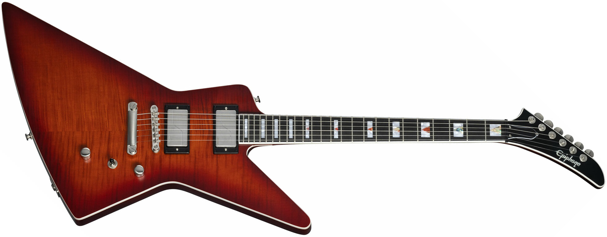 Epiphone Extura Prophecy Inspired By / Modern 2h Fishman Fluence  Ht Eb - Aged Bengal Tiger Burst - E-Gitarre aus Metall - Main picture