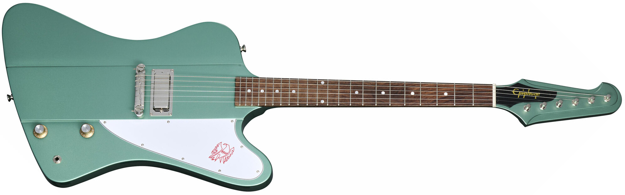 Epiphone Firebird I 1963 Inspired By Gibson Custom 1mh Ht Lau - Inverness Green - Retro-Rock-E-Gitarre - Main picture