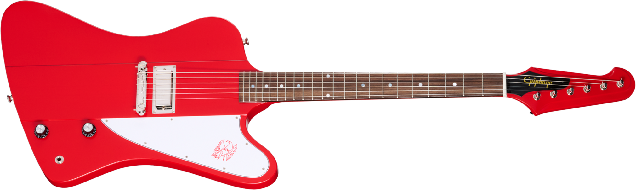 Epiphone Firebird I 1963 Reissue Ins.by.g.c 1mh Gibson Trem Rw - Cardinal Red - Retro-Rock-E-Gitarre - Main picture