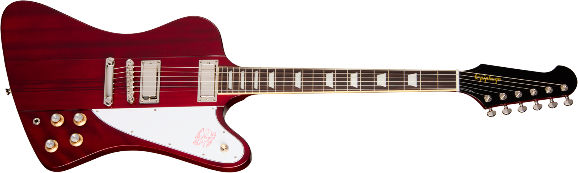 Epiphone Firebird Ibg Original 2h Ht Rw - Wine Red - Retro-Rock-E-Gitarre - Main picture