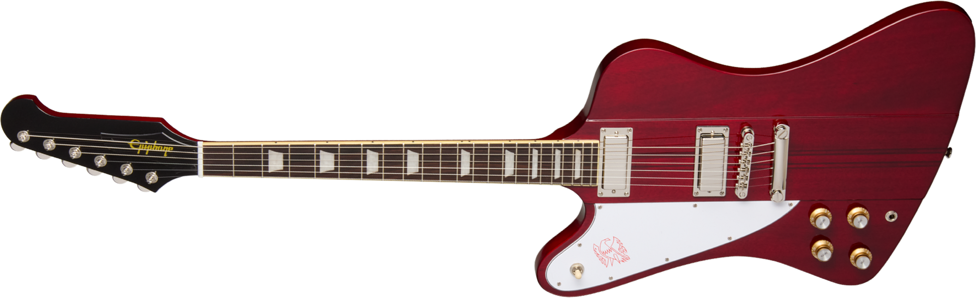 Epiphone Firebird Lh Ibg Original Gaucher 2h Ht Rw - Wine Red - Retro-Rock-E-Gitarre - Main picture