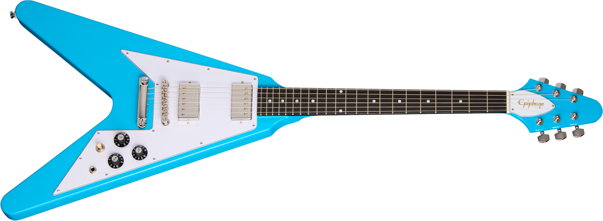 Epiphone Flying V 70 Ibg  2h Ht Eb - Maui Blue - E-Gitarre aus Metall - Main picture