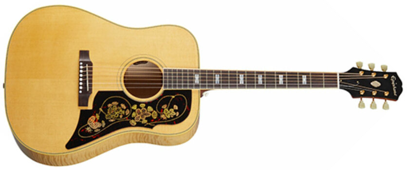 Epiphone Frontier Usa Dreadnought Epicea Acajou Rw - Antique Natural - Elektroakustische Gitarre - Main picture