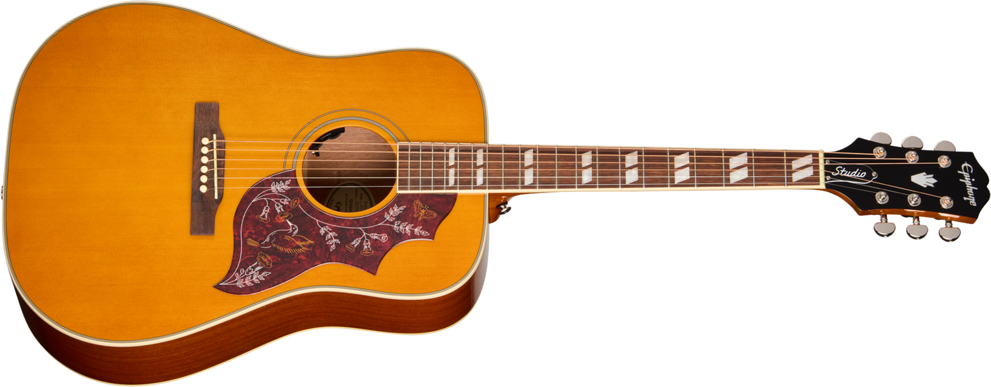 Epiphone Hummingbird Studio Ibg Dreadnought Epicea Acajou Rw - Natural - Folk-Gitarre - Main picture