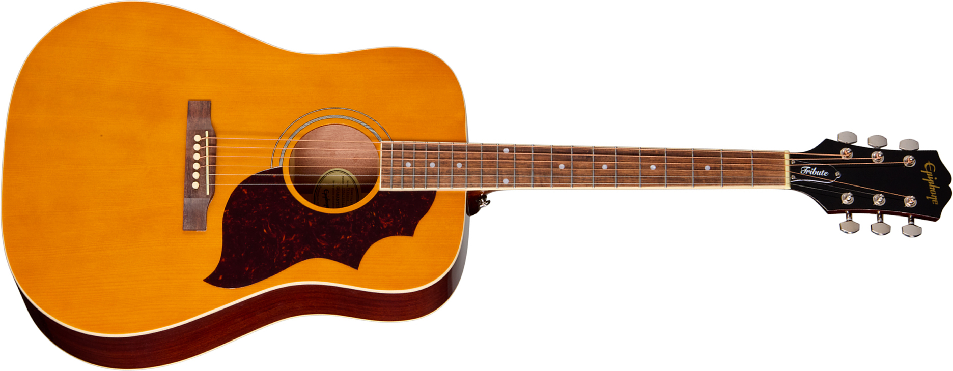 Epiphone Hummingbird Tribute Dreadnought Shsc Epicea Acajou Lau - Antique Natural - Folk-Gitarre - Main picture