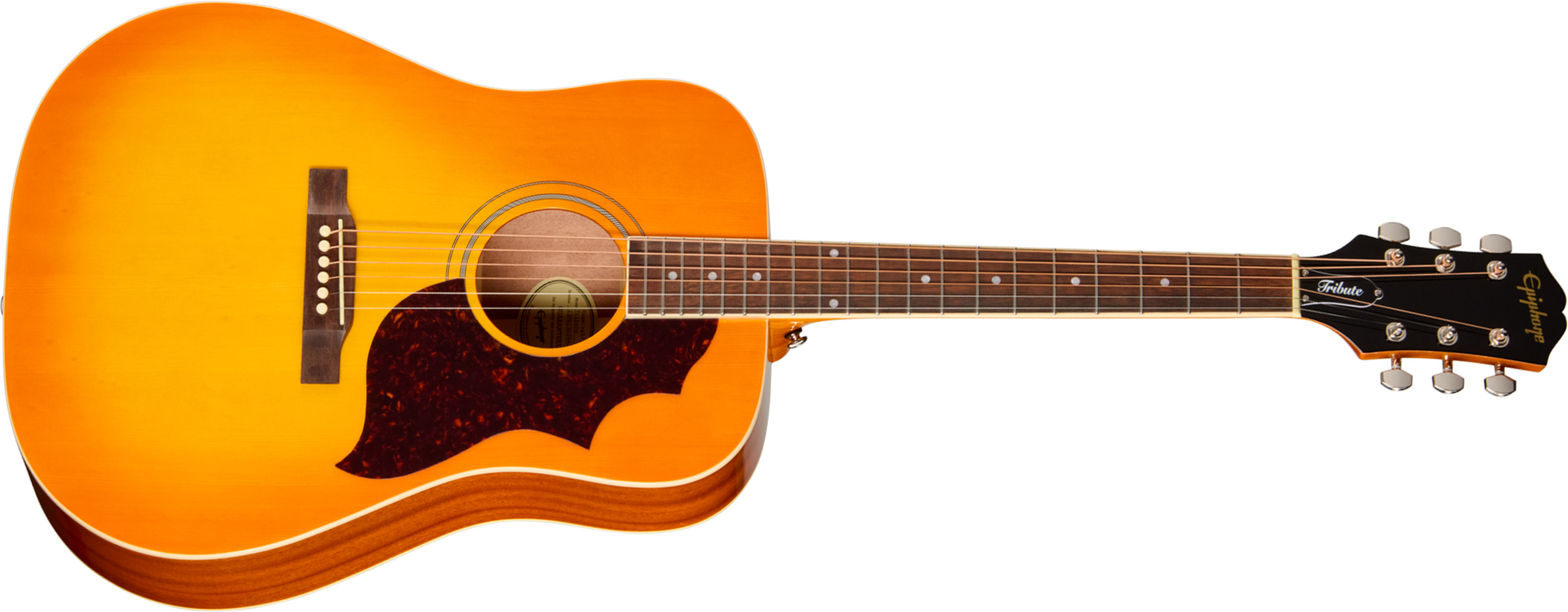 Epiphone Hummingbird Tribute Dreadnought Shsc Epicea Acajou Lau - Heritage Sunburst - Folk-Gitarre - Main picture
