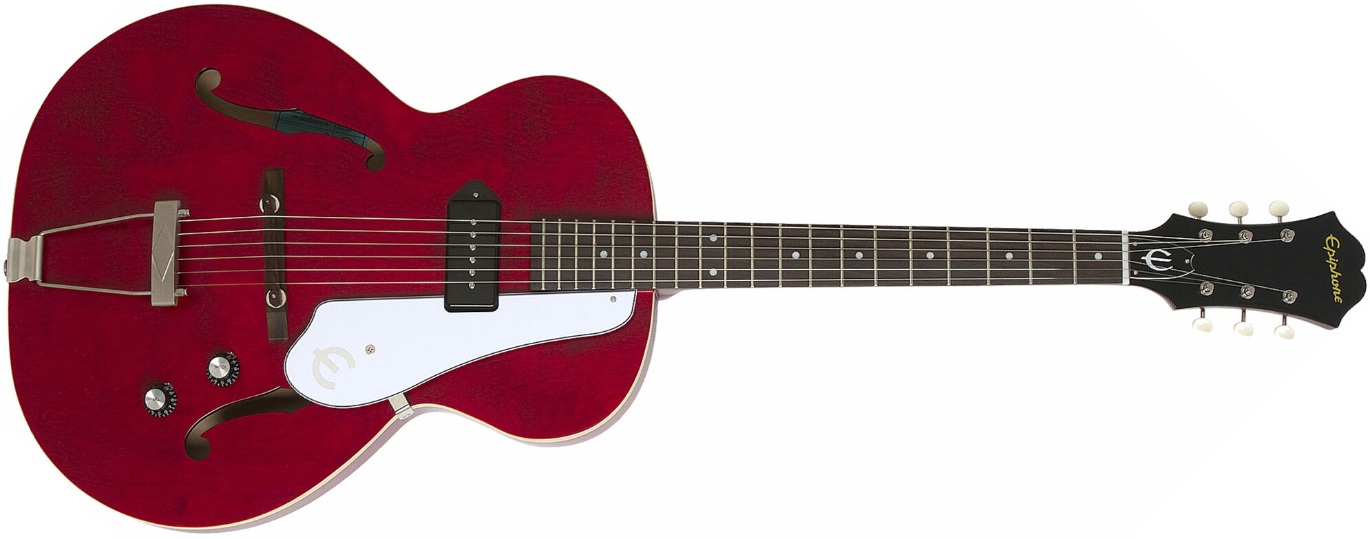 Epiphone Inspired By 1966 Century 2016 - Aged Gloss Cherry - Semi-Hollow E-Gitarre - Main picture