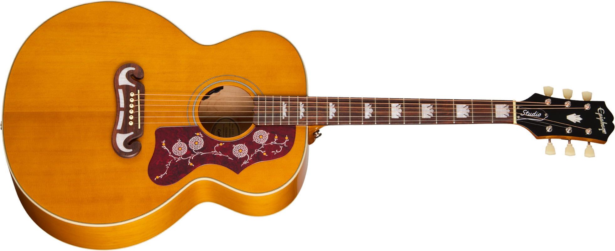 Epiphone J200 Studio Ibg Jumbo Epicea Acajou Rw - Natural - Folk-Gitarre - Main picture