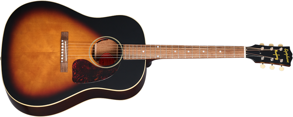 Epiphone J45 1942 Banner Reissue Inspired By Dreadnought Epicea Acajou Lau - Vintage Sunburst - Folk-Gitarre - Main picture