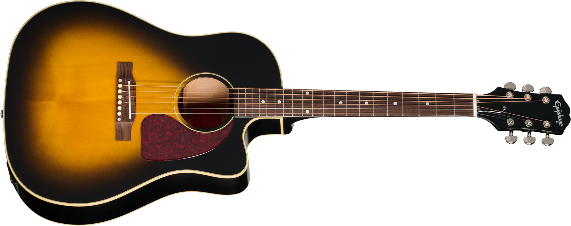 Epiphone J45 Standard Ec Ibg Dreadnought Cw Epicea Acajou Rw - Vintage Sunburst - Folk-Gitarre - Main picture