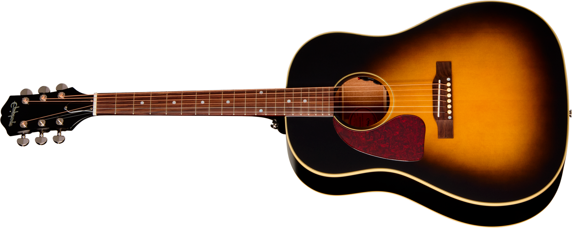 Epiphone J45 Standard Lh Ibg Dreadnought Gaucher Epicea Acajou Rw - Vintage Sunburst - Folk-Gitarre - Main picture