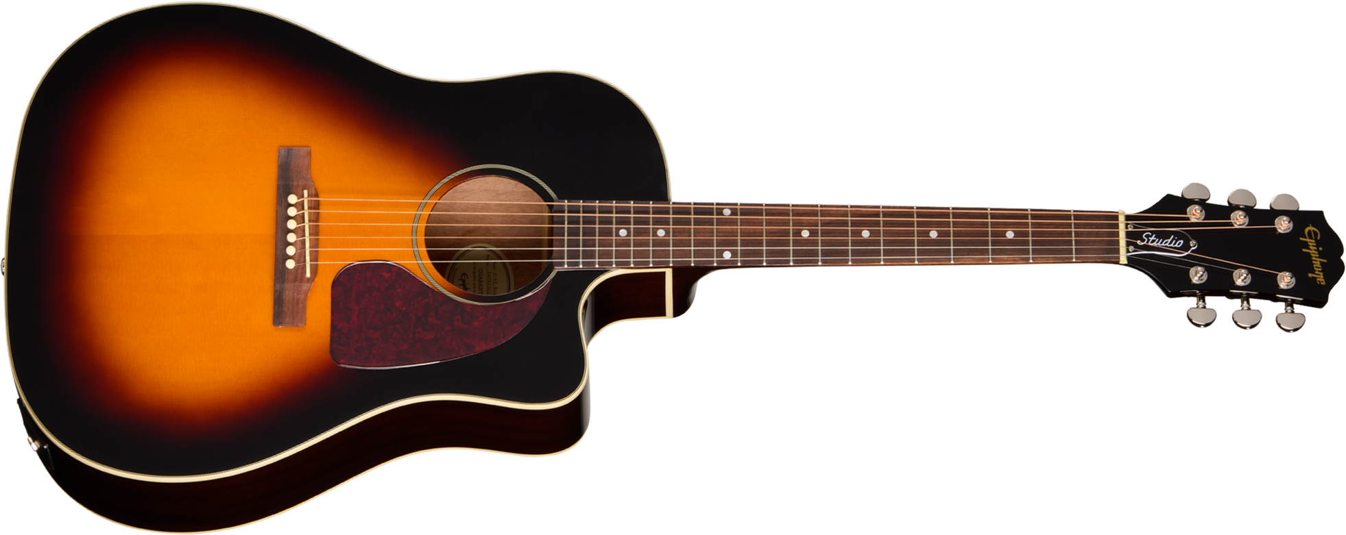 Epiphone J45 Studio Ec Ibg Dreadnought Cw Epicea Acajou Rw - Vintage Sunburst - Folk-Gitarre - Main picture
