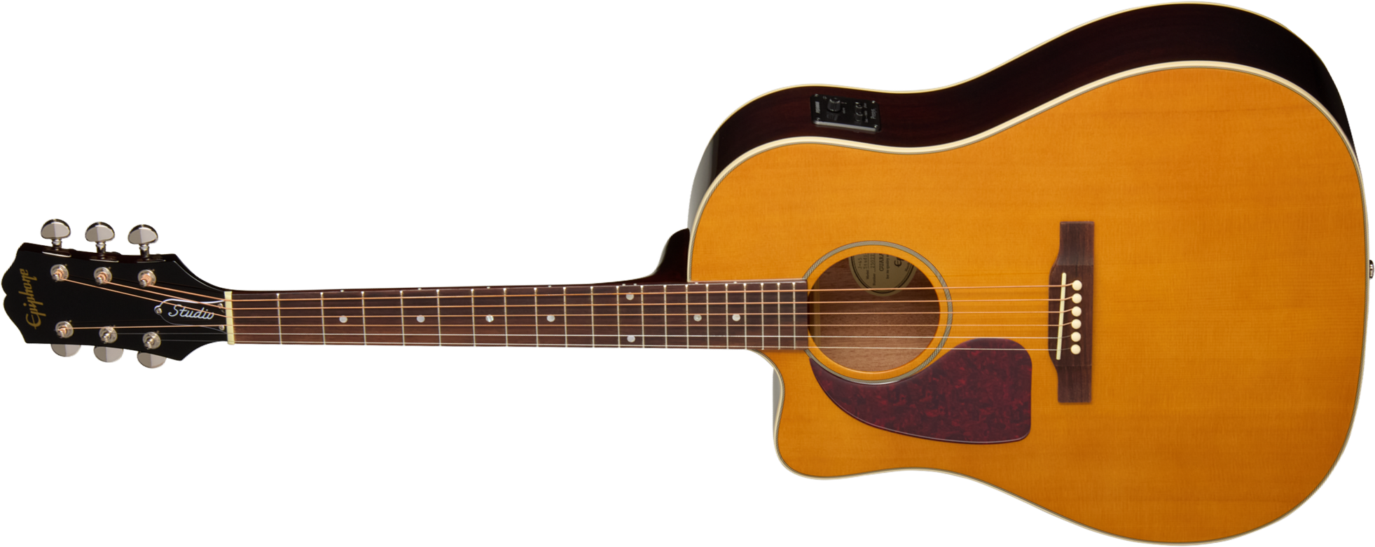 Epiphone J45 Studio Ec Lh Gaucher Ibg Dreadnought Cw Epicea Acajou Rw - Natural - Folk-Gitarre - Main picture