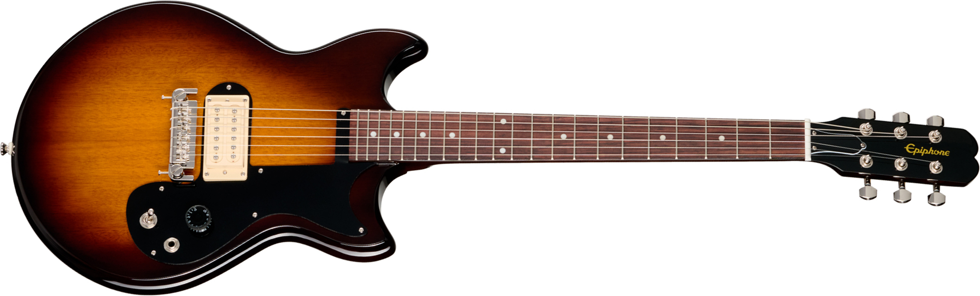 Epiphone Joan Jett Olympic Special Ht 1h Rw - Vintage Sunburst - Double Cut E-Gitarre - Main picture