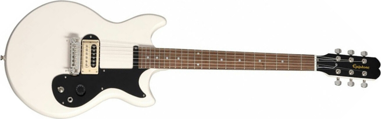 Epiphone Joan Jett Olympic Special Signature 2h Ht Au - Aged Classic White - Single-Cut-E-Gitarre - Main picture