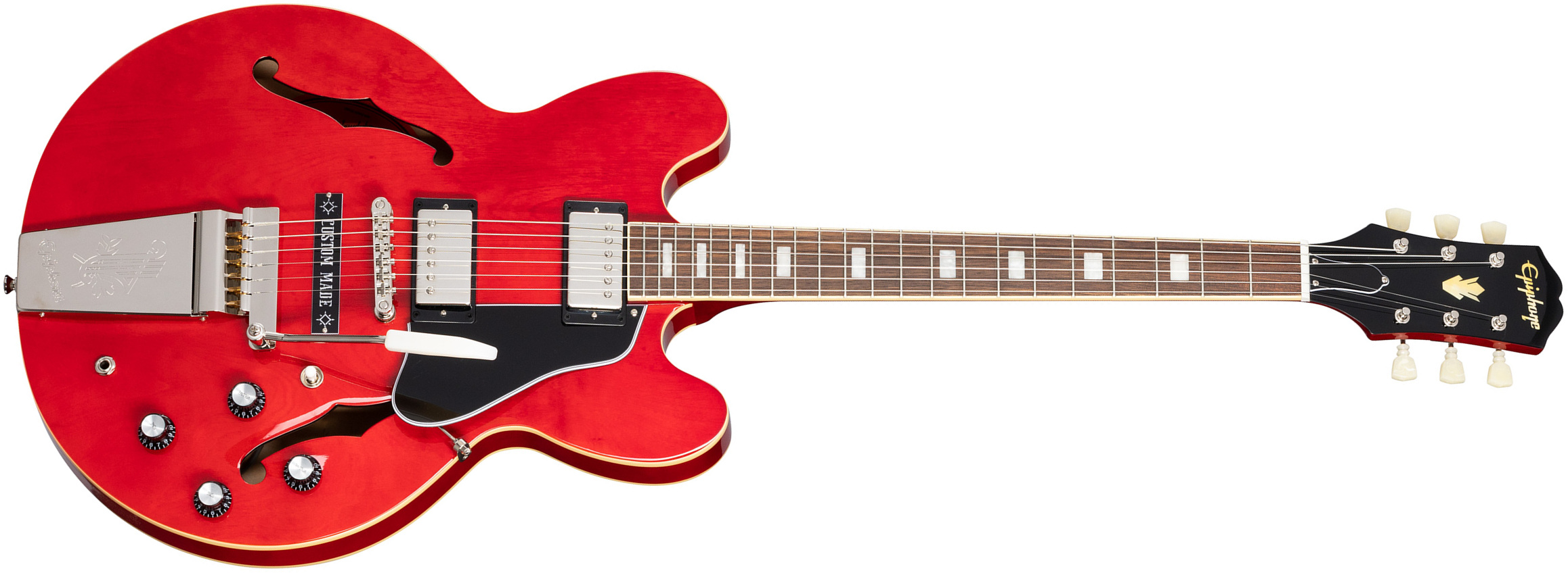 Epiphone Joe Bonamassa Es-335 1962 2h Trem Lau - Sixties Cherry - Signature-E-Gitarre - Main picture